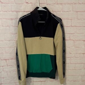 Scotch & Soda half-zip color block sweatshirt